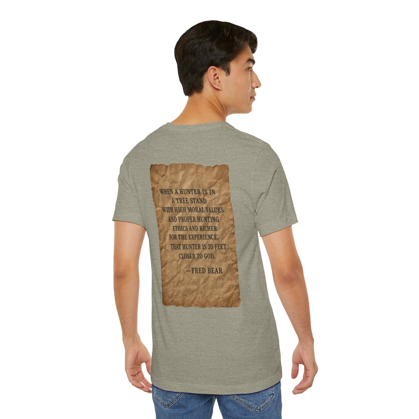 Fred Bear Quote Unisex Tee, Eco-Friendly Graphic Shirt, Casual Outdoor Wear, Gift for Nature Lovers, Camping Outfit