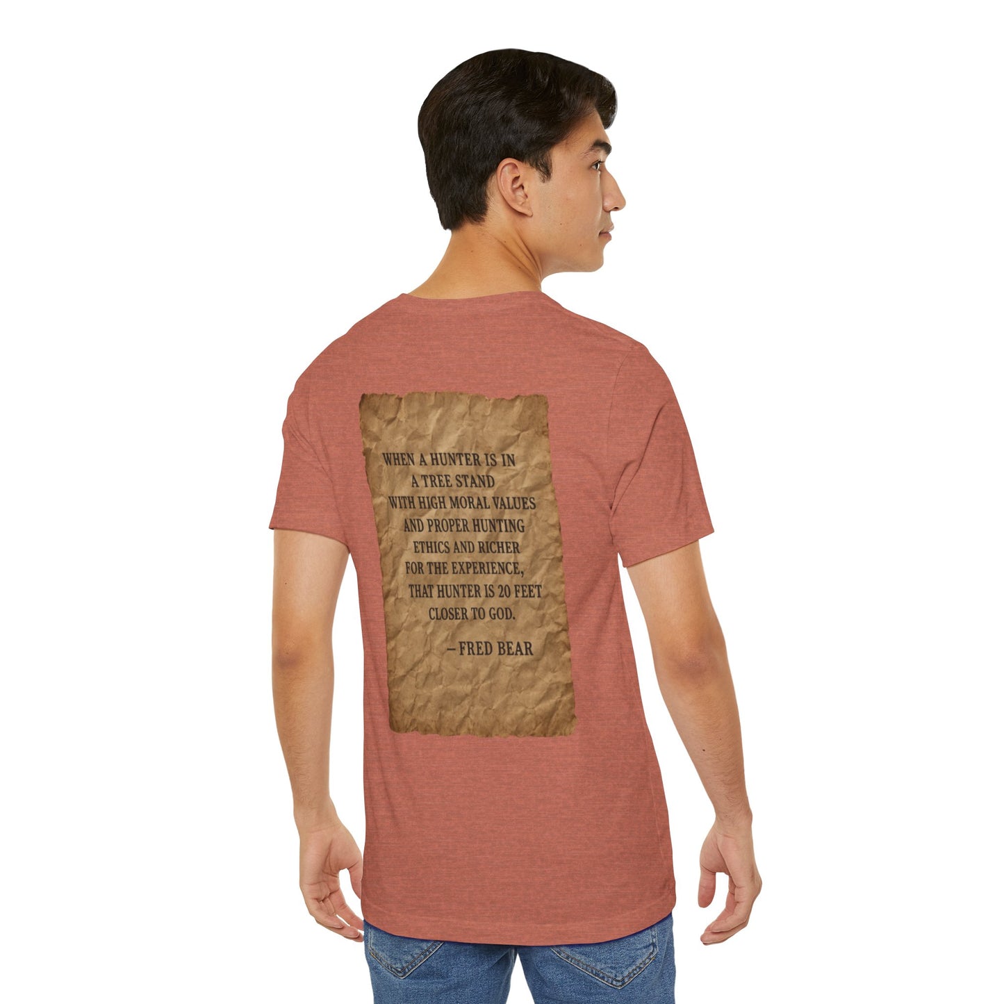 Fred Bear Quote Unisex Tee, Eco-Friendly Graphic Shirt, Casual Outdoor Wear, Gift for Nature Lovers, Camping Outfit