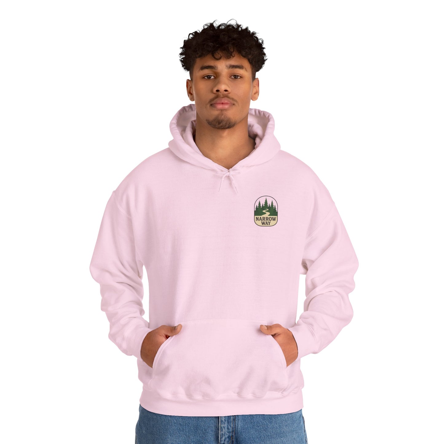 Mathew 7:13-14 Unisex Hoodie, Perfect for Outdoor Adventures, Campfires, Hiking, Gifting, Forest Lovers