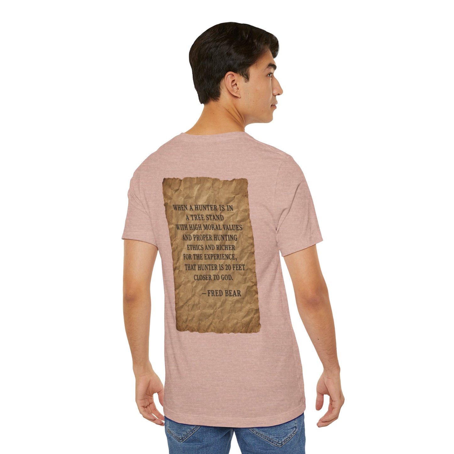 Fred Bear Quote Unisex Tee, Eco-Friendly Graphic Shirt, Casual Outdoor Wear, Gift for Nature Lovers, Camping Outfit