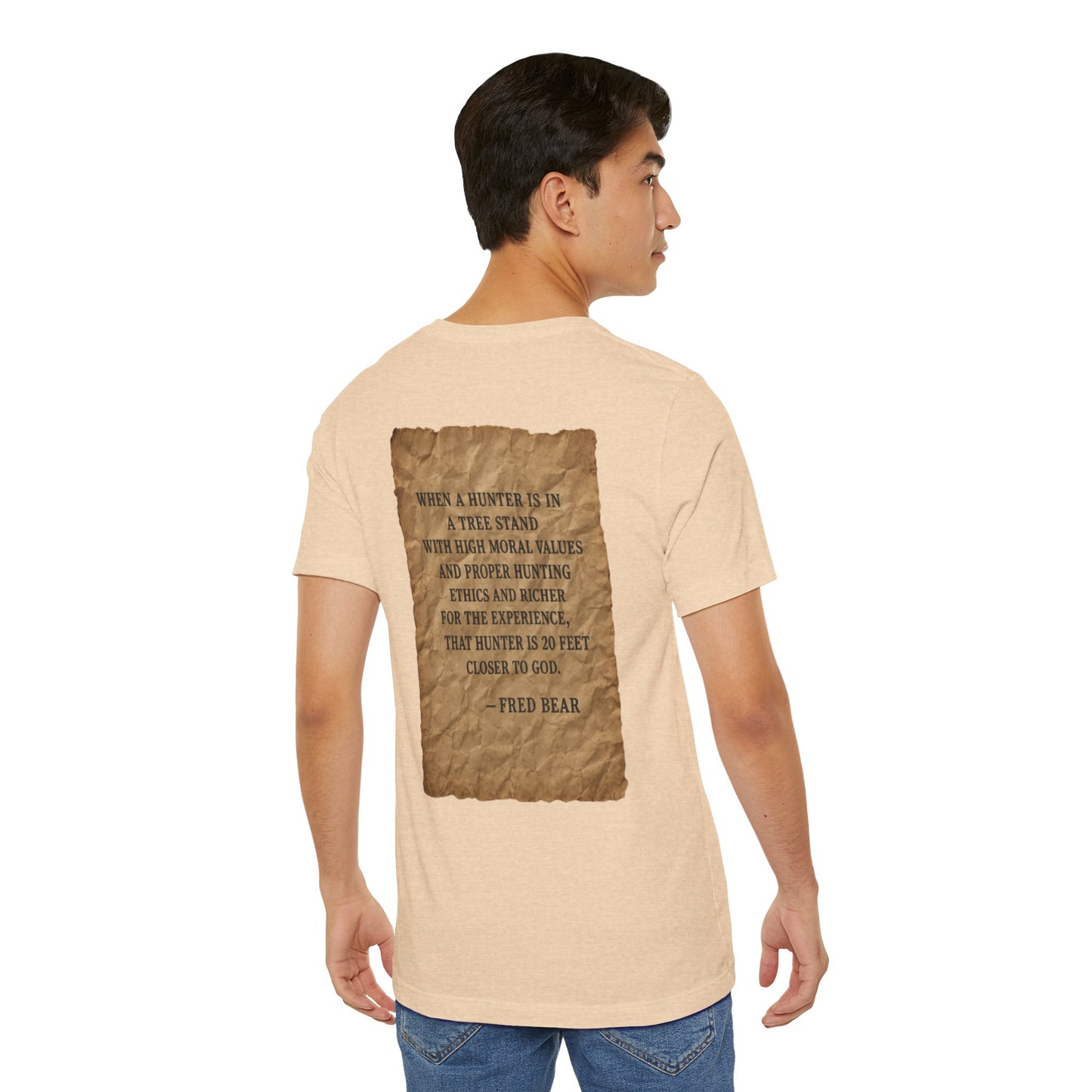 Fred Bear Quote Unisex Tee, Eco-Friendly Graphic Shirt, Casual Outdoor Wear, Gift for Nature Lovers, Camping Outfit