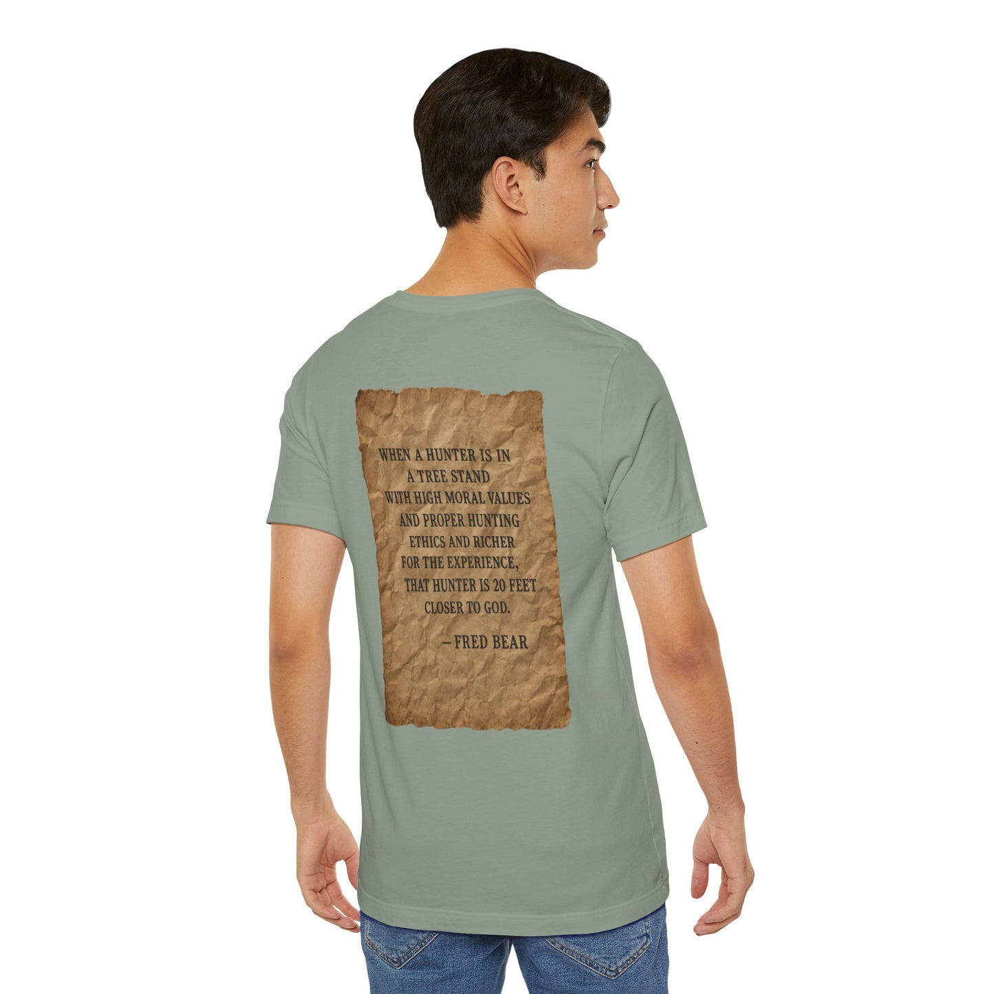 Fred Bear Quote Unisex Tee, Eco-Friendly Graphic Shirt, Casual Outdoor Wear, Gift for Nature Lovers, Camping Outfit
