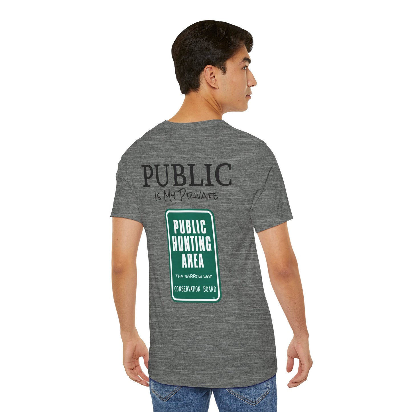 Public is My Private Unisex Tee, Eco-Friendly Graphic Shirt, Casual Outdoor Wear, Gift for Nature Lovers, Camping Outfit