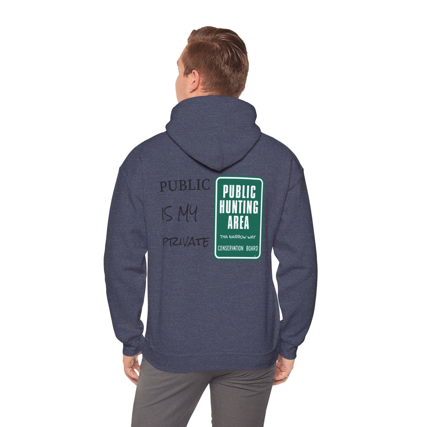 Public is my Private Unisex Hoodie, Perfect for Outdoor Adventures, Campfires, Hiking, Gifting, Forest Lovers