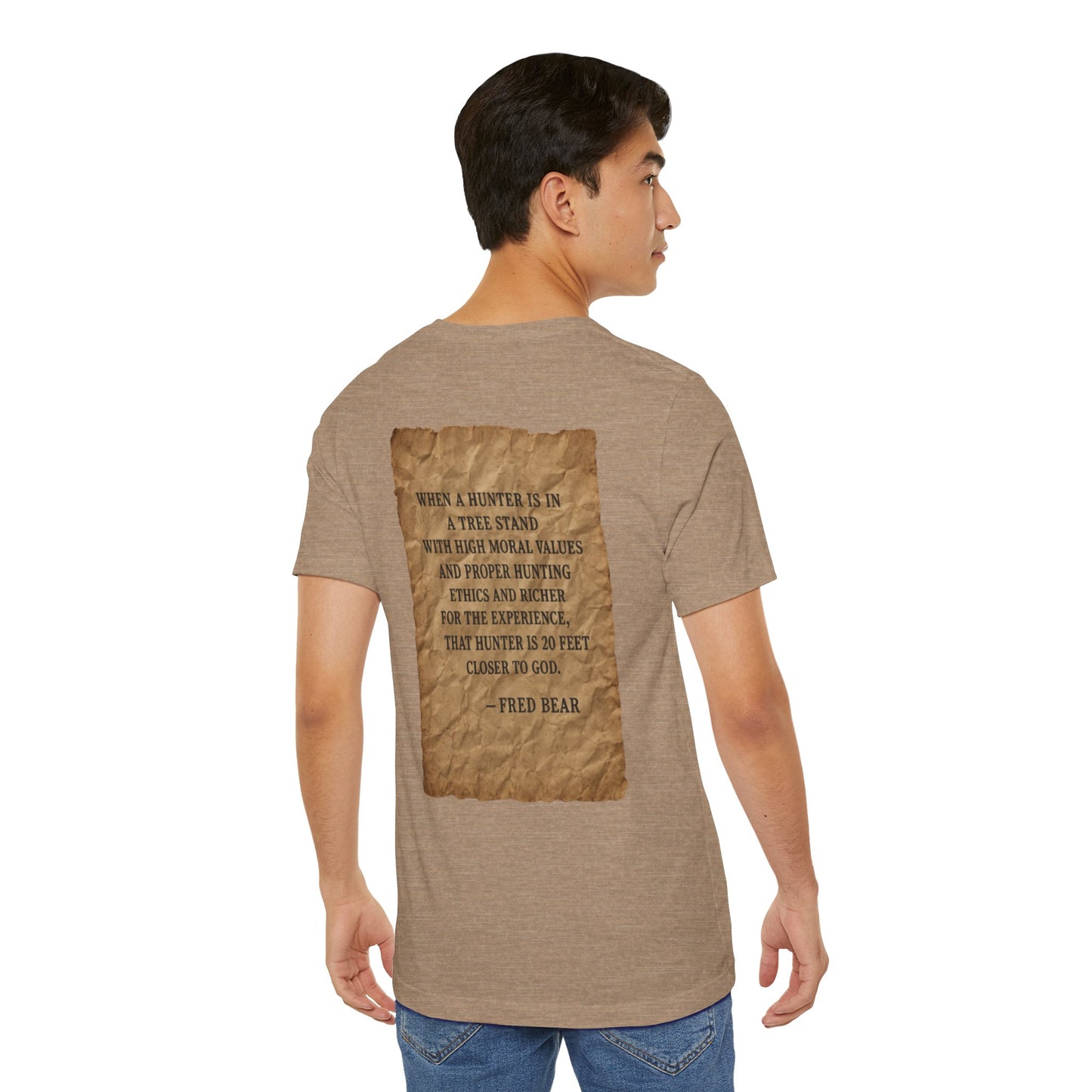 Fred Bear Quote Unisex Tee, Eco-Friendly Graphic Shirt, Casual Outdoor Wear, Gift for Nature Lovers, Camping Outfit