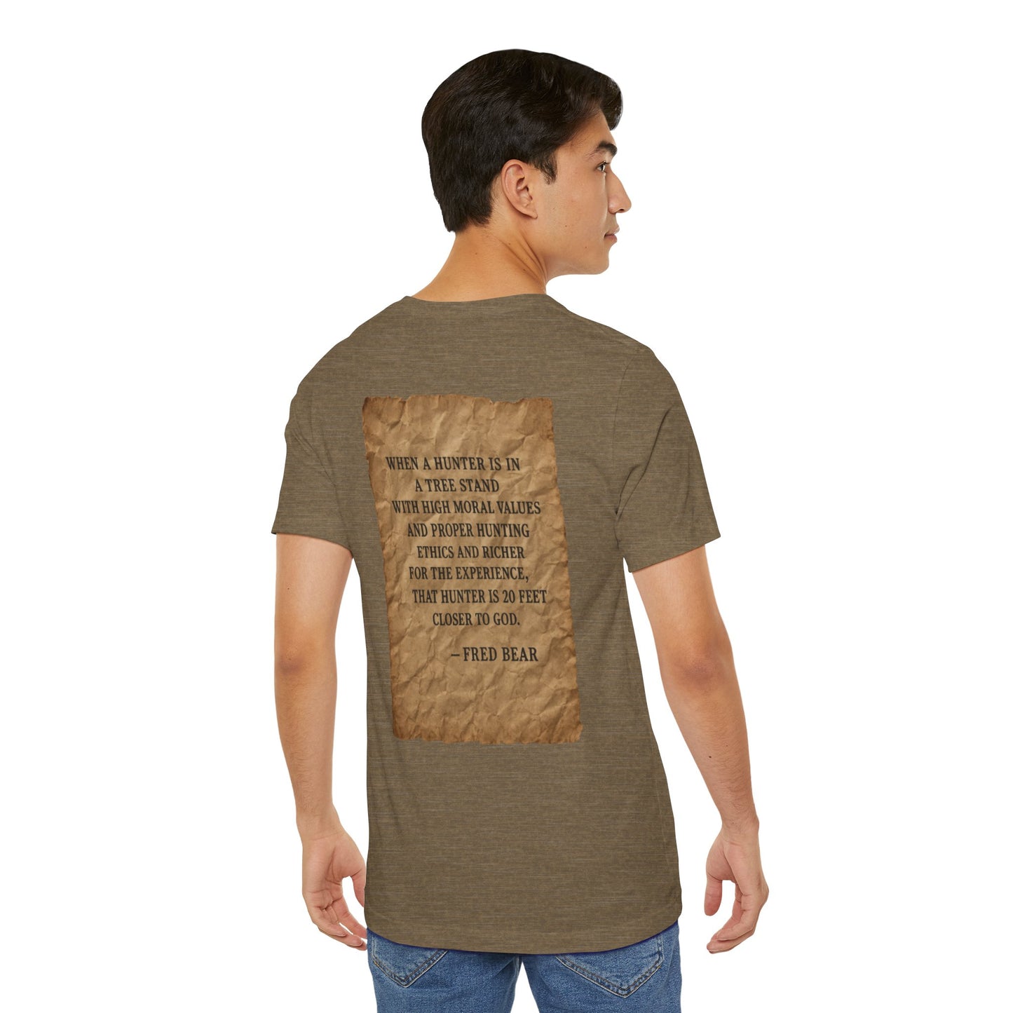 Fred Bear Quote Unisex Tee, Eco-Friendly Graphic Shirt, Casual Outdoor Wear, Gift for Nature Lovers, Camping Outfit