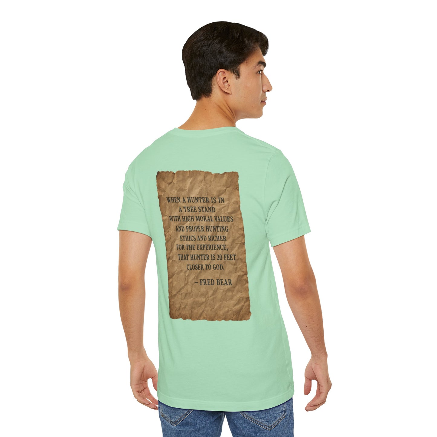 Fred Bear Quote Unisex Tee, Eco-Friendly Graphic Shirt, Casual Outdoor Wear, Gift for Nature Lovers, Camping Outfit
