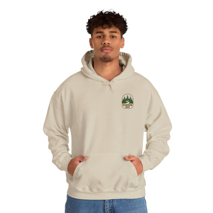 Mathew 7:13-14 Unisex Hoodie, Perfect for Outdoor Adventures, Campfires, Hiking, Gifting, Forest Lovers