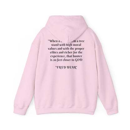 Fred Bear Quote Unisex Hoodie, Perfect for Outdoor Adventures, Campfires, Hiking, Gifting, Forest Lovers