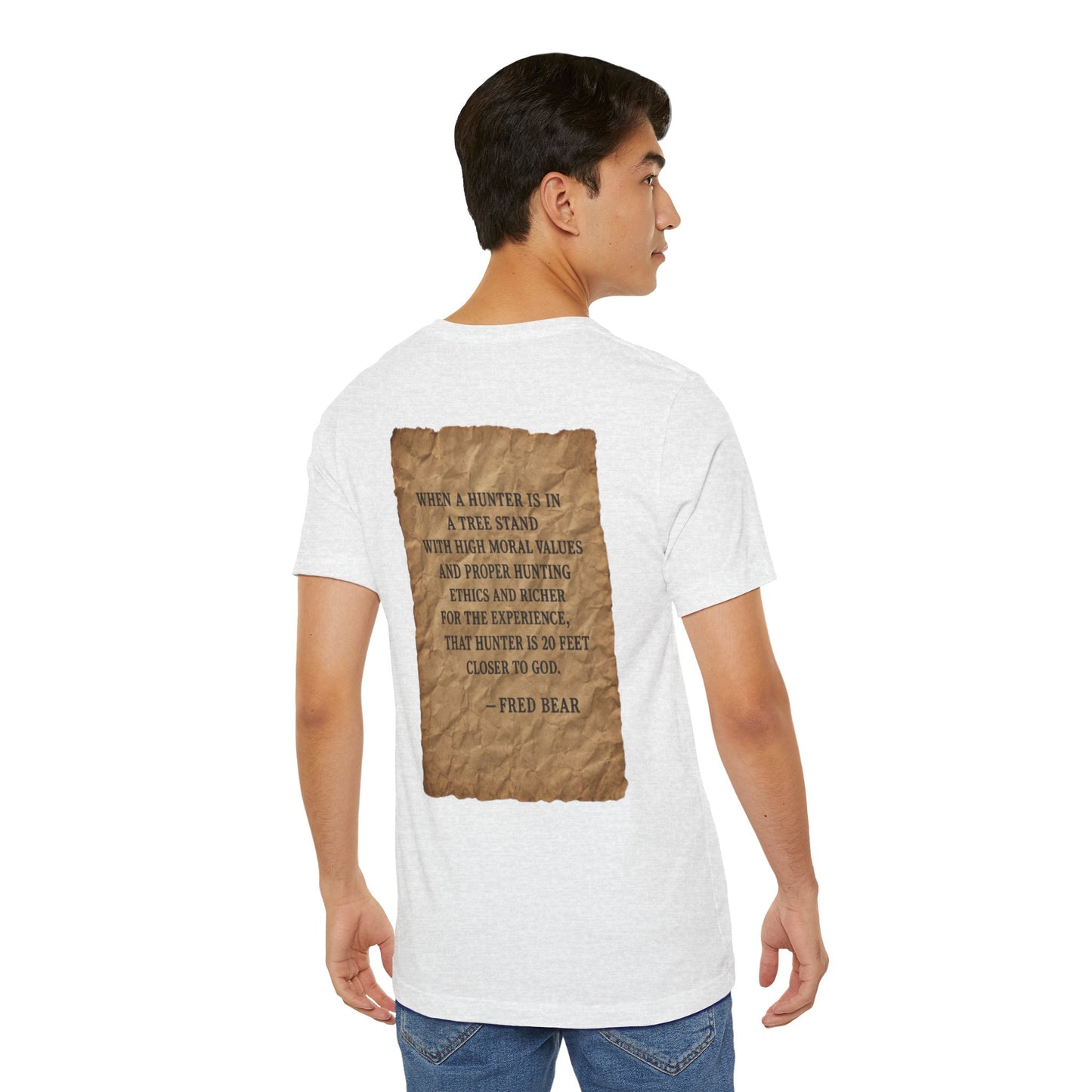 Fred Bear Quote Unisex Tee, Eco-Friendly Graphic Shirt, Casual Outdoor Wear, Gift for Nature Lovers, Camping Outfit