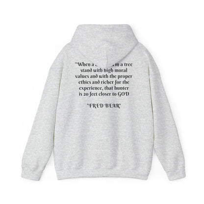 Fred Bear Quote Unisex Hoodie, Perfect for Outdoor Adventures, Campfires, Hiking, Gifting, Forest Lovers
