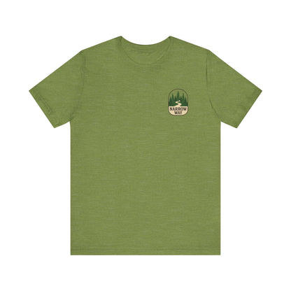 Mathew 7:13-14 KJV Unisex Tee, Eco-Friendly Graphic Shirt, Casual Outdoor Wear, Gift for Nature Lovers, Camping Outfit