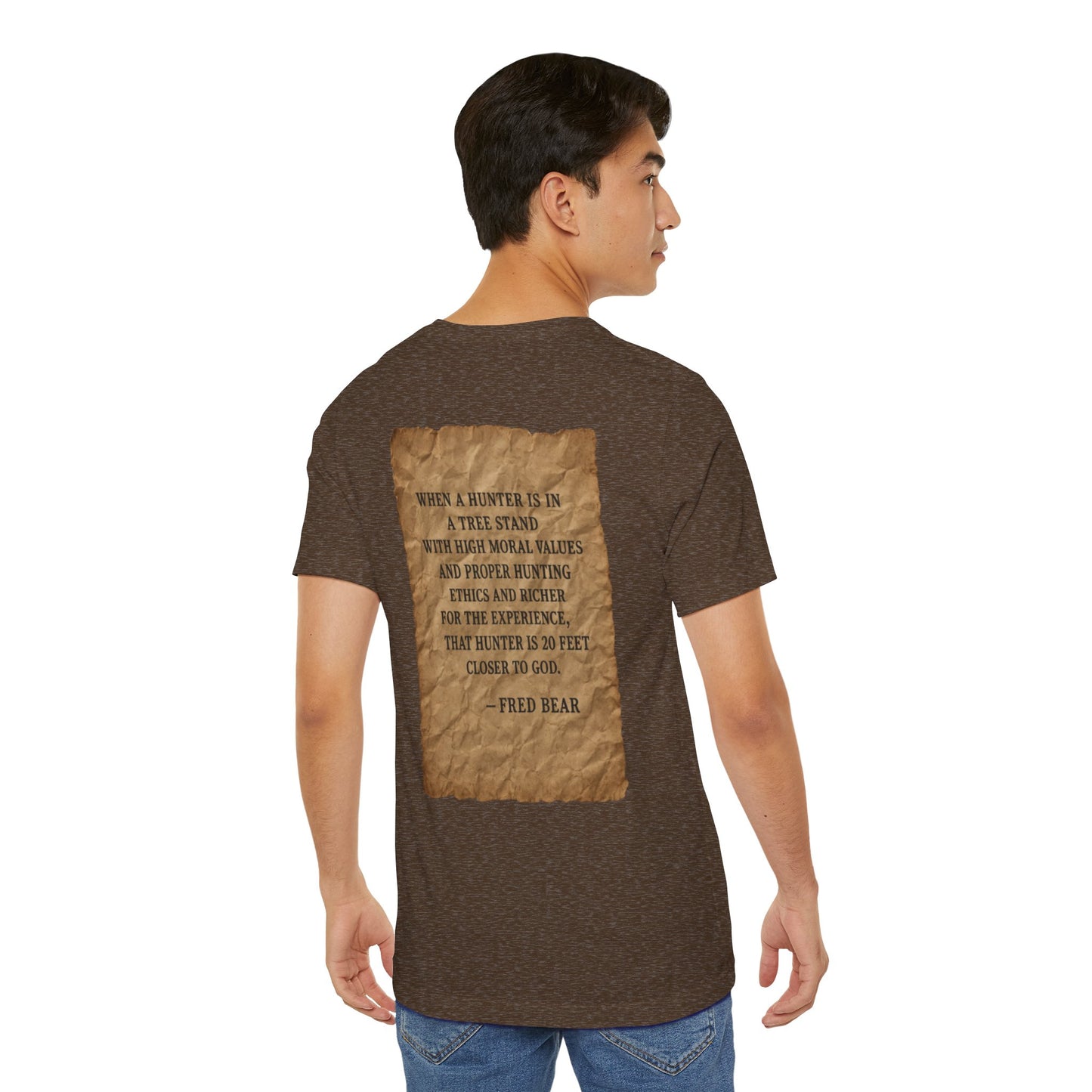 Fred Bear Quote Unisex Tee, Eco-Friendly Graphic Shirt, Casual Outdoor Wear, Gift for Nature Lovers, Camping Outfit
