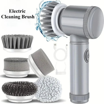 Multi-Functional Electric Cleaning Brush – Wireless Handheld Power Scrubber for Kitchen & Bathroom