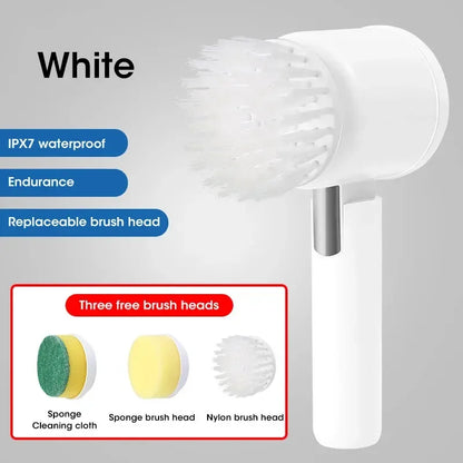 Multi-Functional Electric Cleaning Brush – Wireless Handheld Power Scrubber for Kitchen & Bathroom
