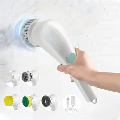 Multi-Functional Electric Cleaning Brush – Wireless Handheld Power Scrubber for Kitchen & Bathroom