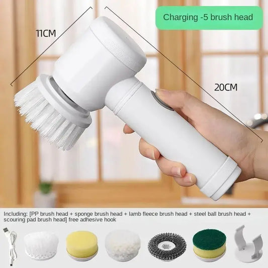 Multi-Functional Electric Cleaning Brush – Wireless Handheld Power Scrubber for Kitchen & Bathroom