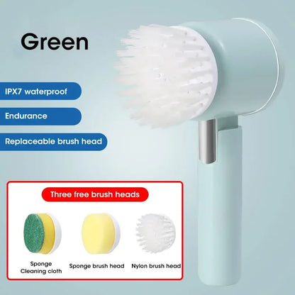 Multi-Functional Electric Cleaning Brush – Wireless Handheld Power Scrubber for Kitchen & Bathroom